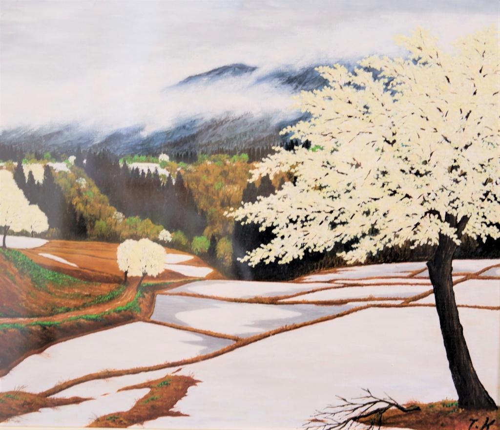 山 自然 四季 油絵 （四季探訪―研ぎ澄まされる四季絵の伝統